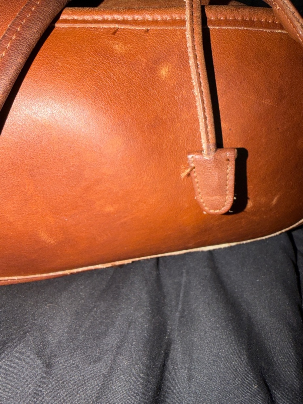 Coach Vintage Lulas Legacy Leather Crossbody Bag in Cognac Brown - Picture 4 of 10